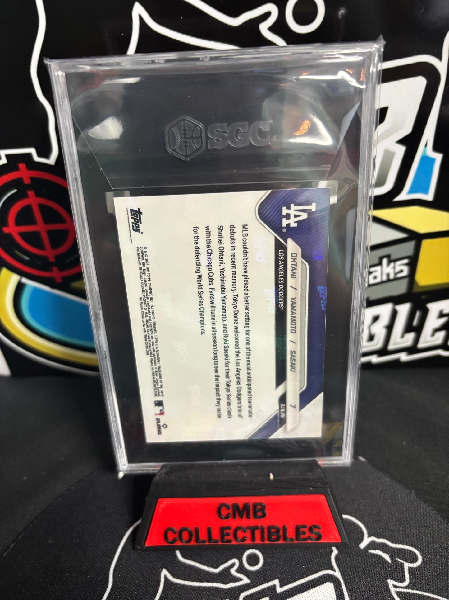 2025 Topps Now Tokyo #7 Ohtani, Yamato, Sasaki Gold Foil Limited 20/50! SGC 10!