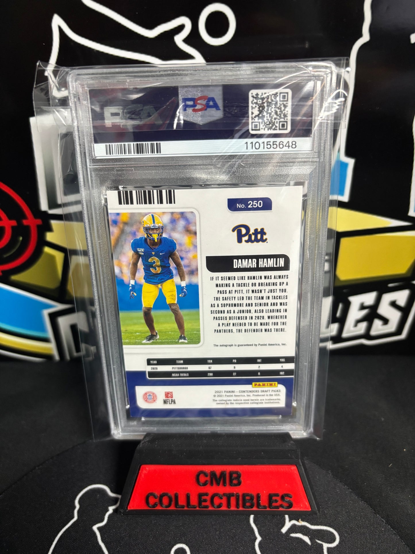 2021 Contenders DP Damar Hamlin RC Auto Blue Limited 26/99! PSA 10/8!