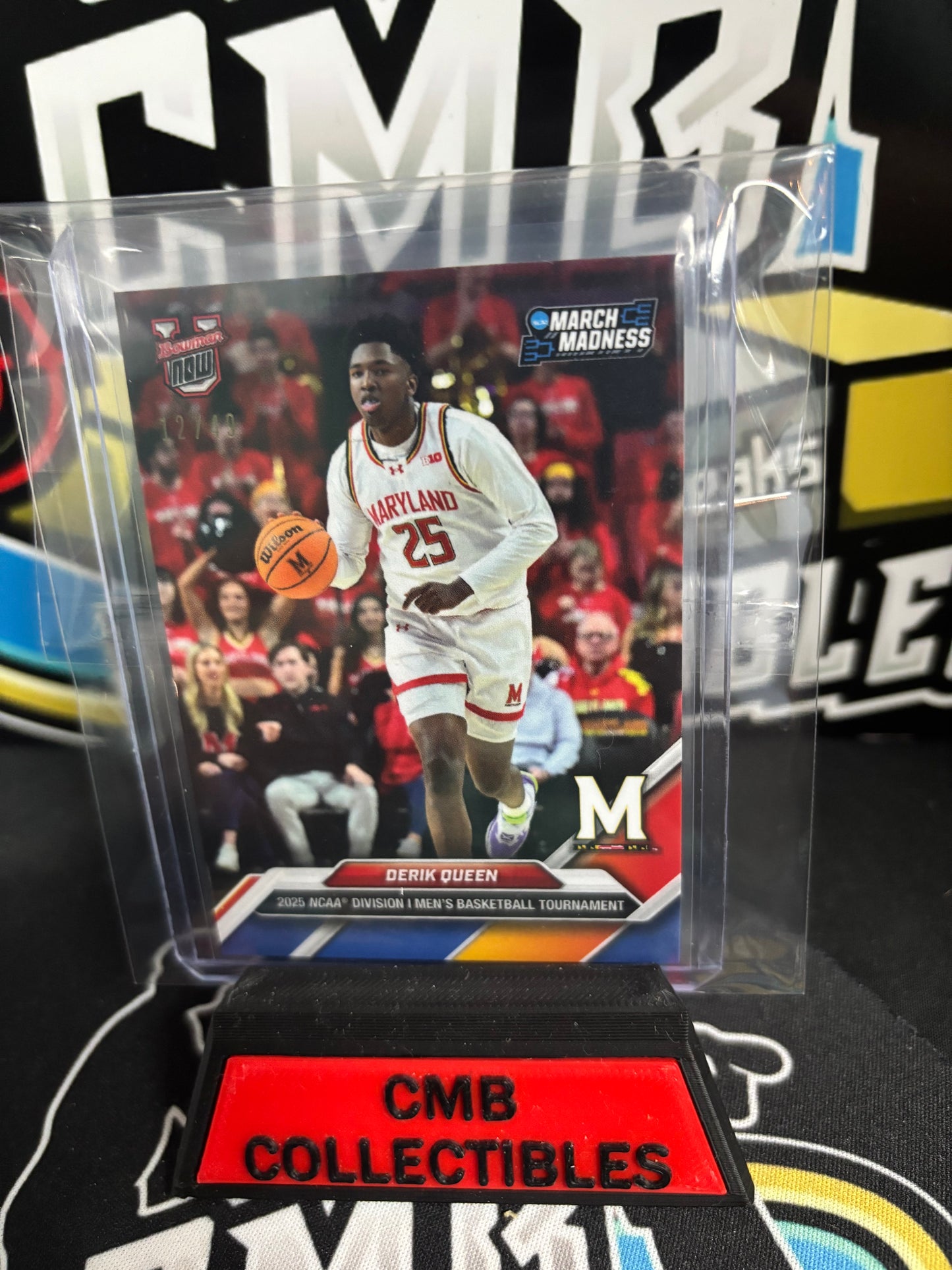 2025 Bowman U Now Derik Queen March Madness Orange Limited 12/29. Mint