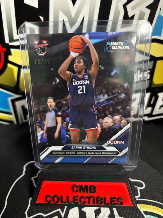 2025 Bowman U Now Sarak Strong March Madness Purple Limited 19/29. Mint