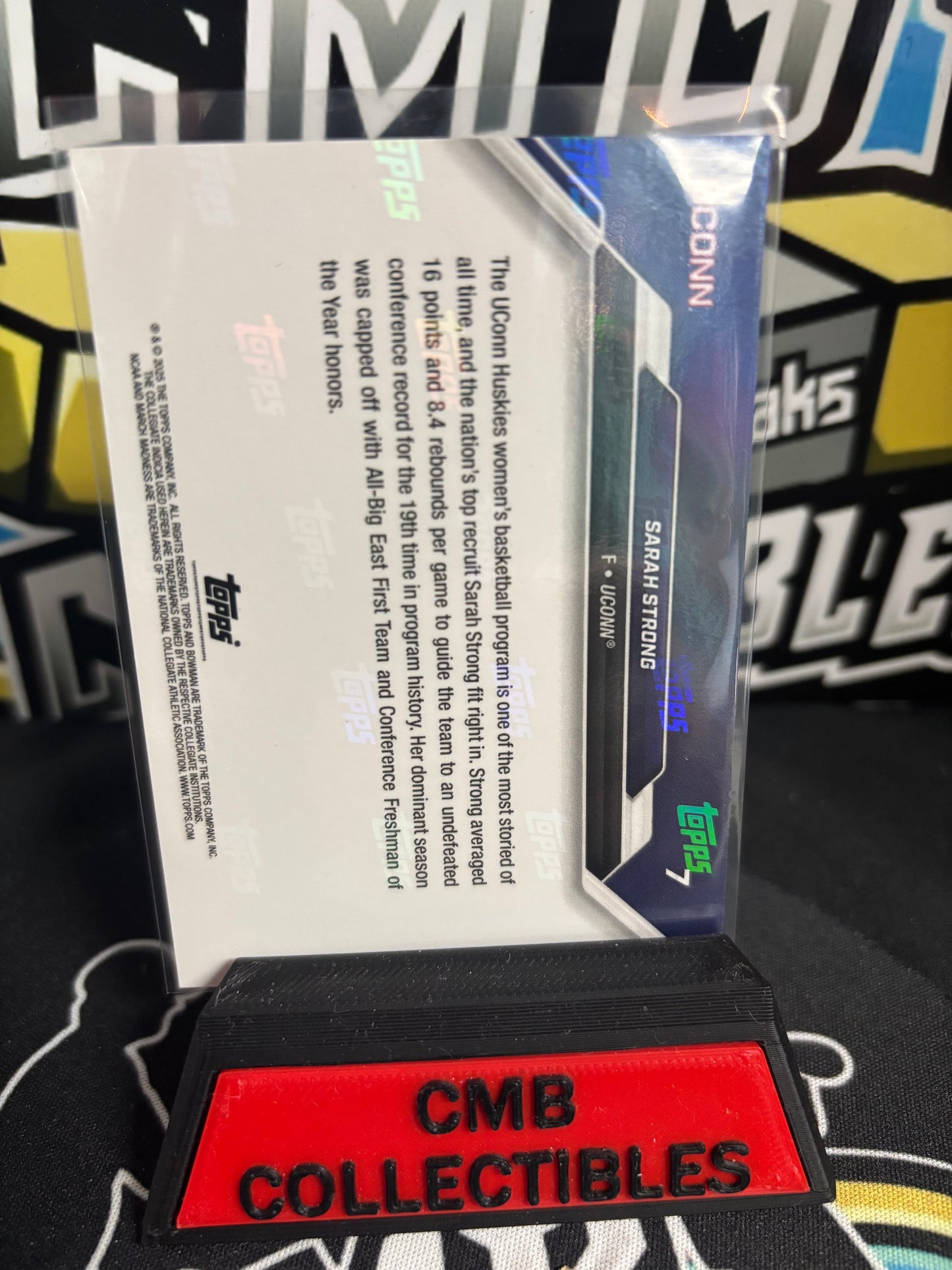 2025 Bowman U Now Sarak Strong March Madness Purple Limited 19/29. Mint