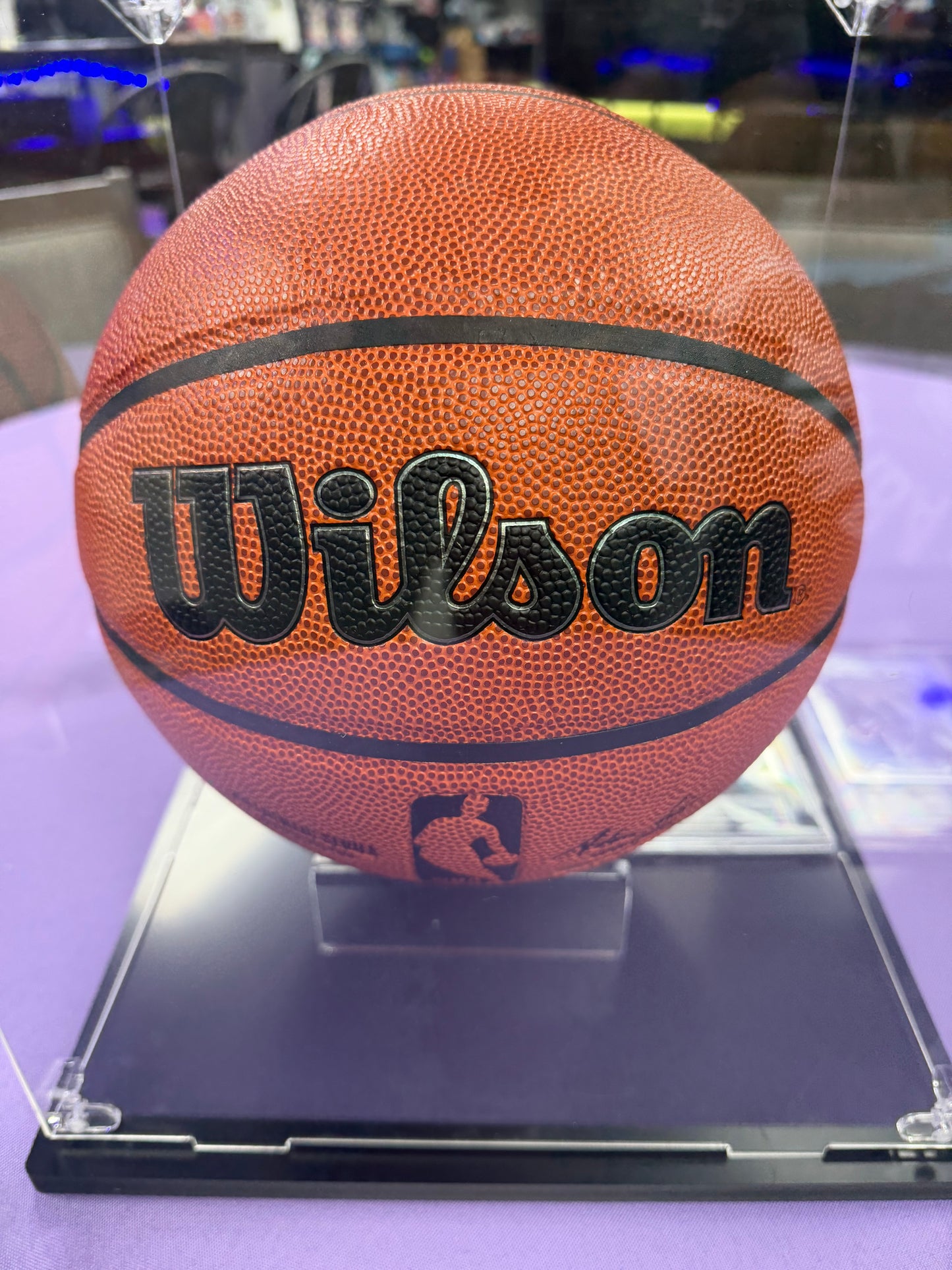 Victor Wembanyama Autographed Basketball Display w COA and Panini RC Graded SGC 9.5!