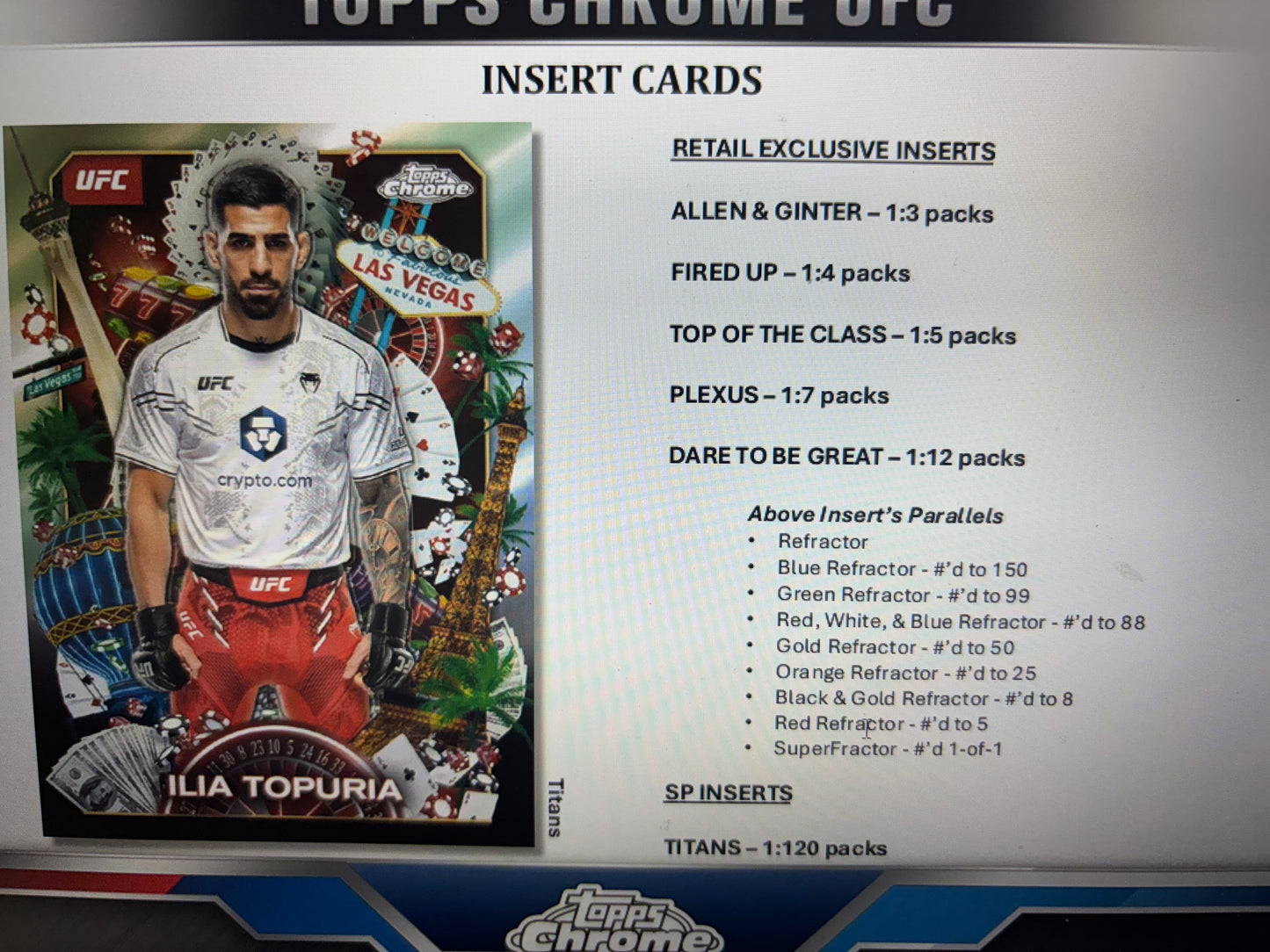2025 Topps Chrome UFC Hobby Blaster Retail Box. New.