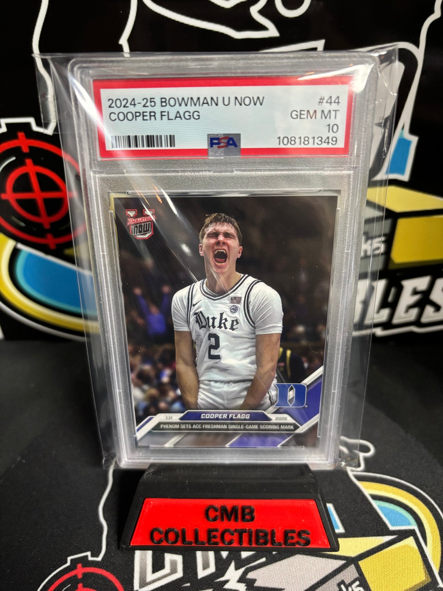 2024-25 Bowman U Now Cooper Flagg #44 PSA 10!