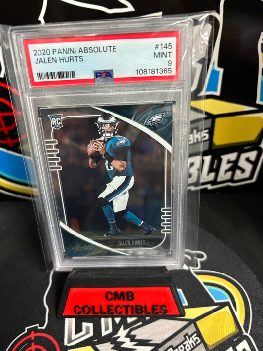 2020 Panini Absolute Jalen Hurts  RC #145 PSA 9.