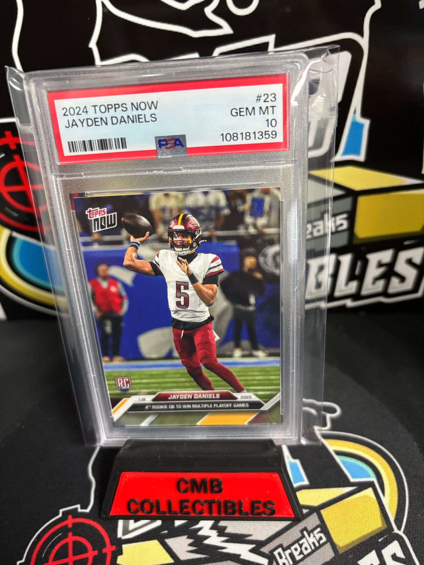 2024 Topps Now Jayden Daniels RC #23 PSA 10!