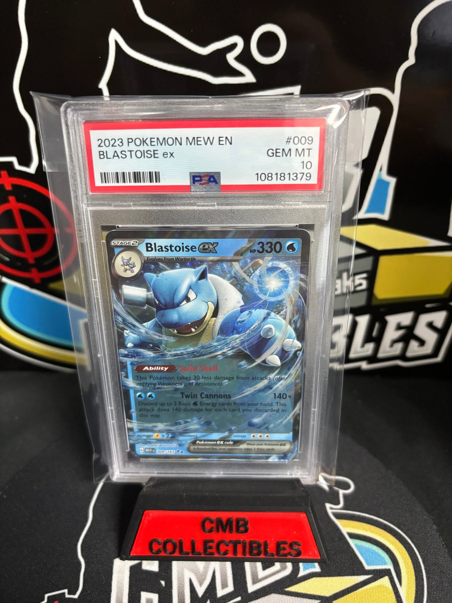 2023 Pokemon Mew ex Blastoise ex #009 PSA 10.