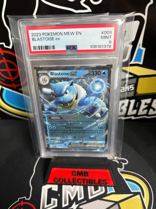 2023 Pokemon Mew ex Blastoise ex #009 PSA 9.