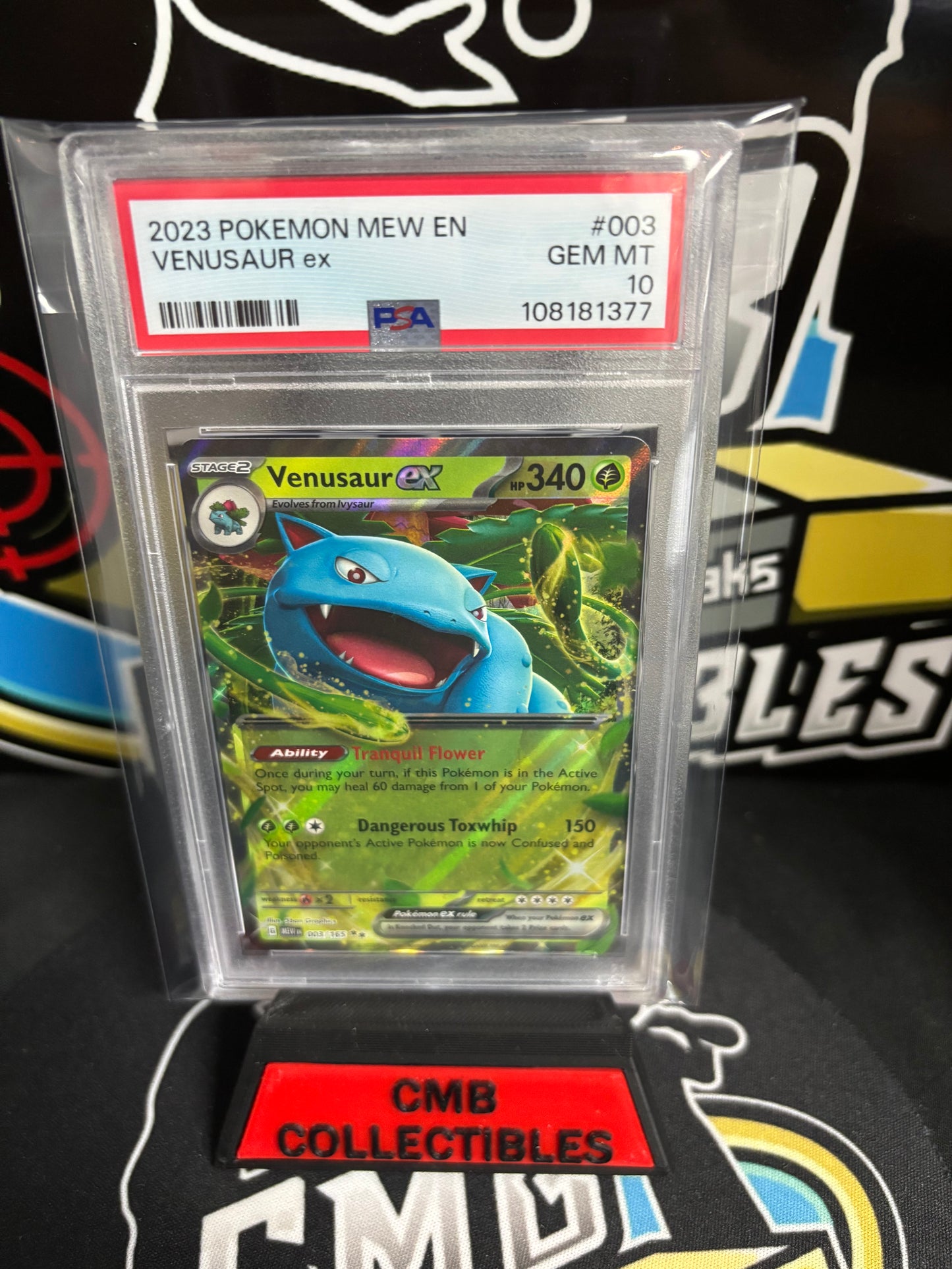 2023 Pokemon Mew EN Venusaur ex #003 PSA 10.