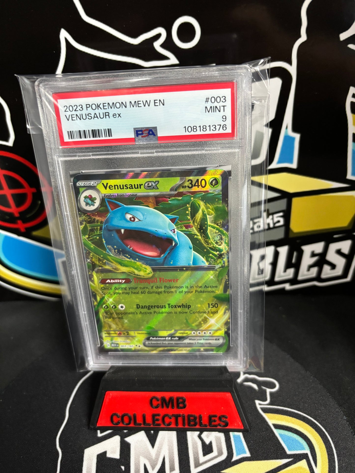 2023 Pokemon Mew EN Venusaur ex #003 PSA 9.