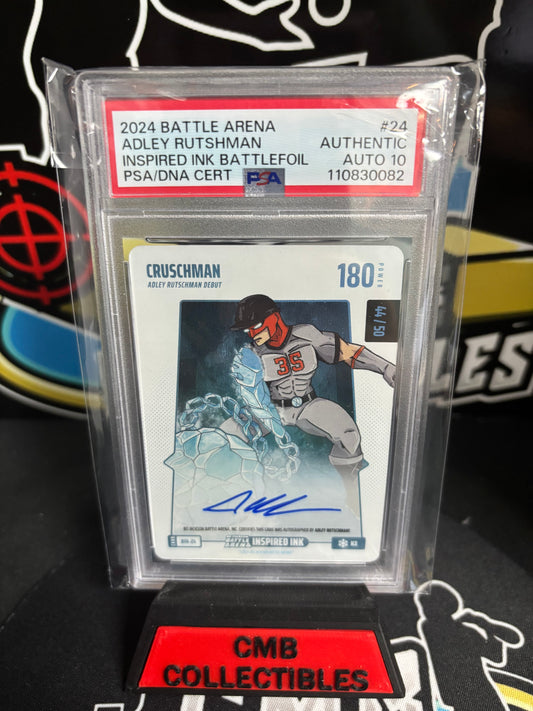 2024 Battle Arena Adley Rutshman #24 Inspired Ink Battlefoil Auto PSA 10!