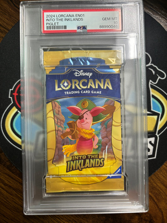 2024 Disney Lorcana Into the Inklands Graded 3 pack bundle! PSA!