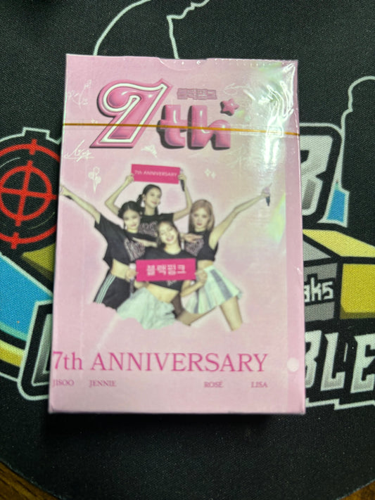 KPop 7th Anniversary Lomo Card 55pcs. New. Pink.