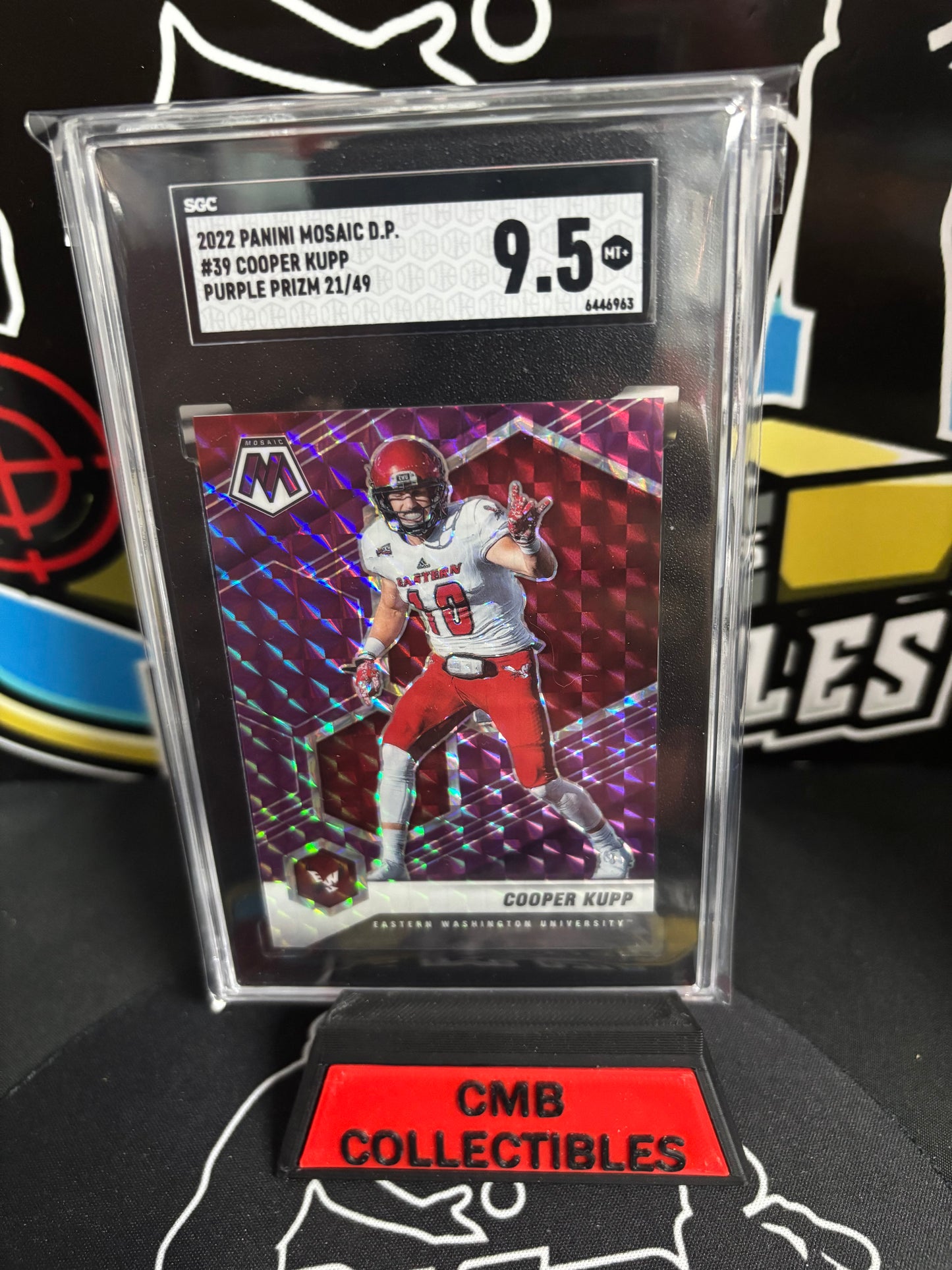 2022 Panini Mosaic Draft Picks Cooper Kupp 21/49 #39 SGC 9.5!