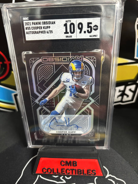 2021 Obsidian Cooper Kupp Autograph 6/25 #55 SGC 10/9.5