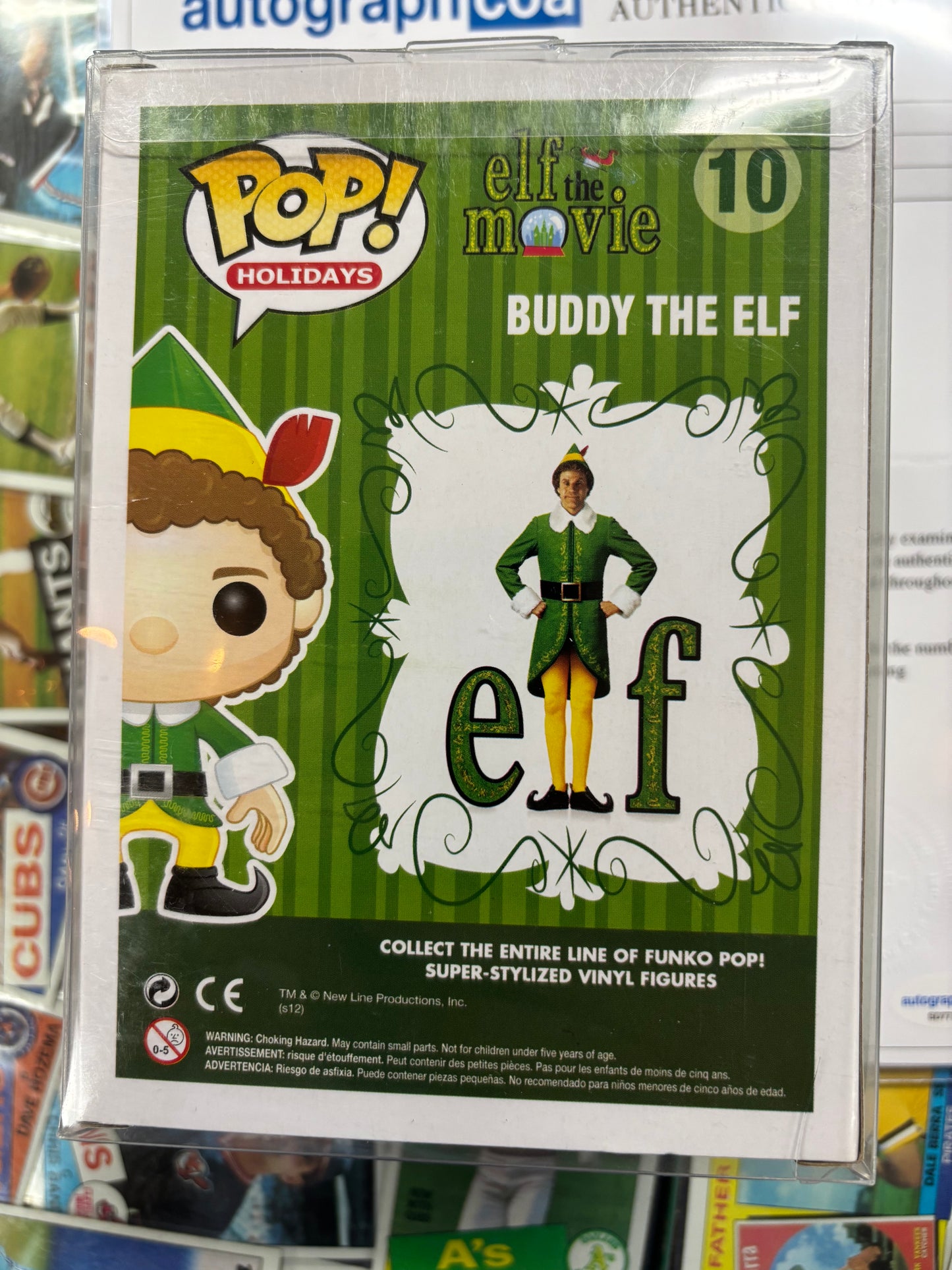 Elf The Movie Buddy The Elf Funko Pop #10 Will Ferrell Autographed Pop!