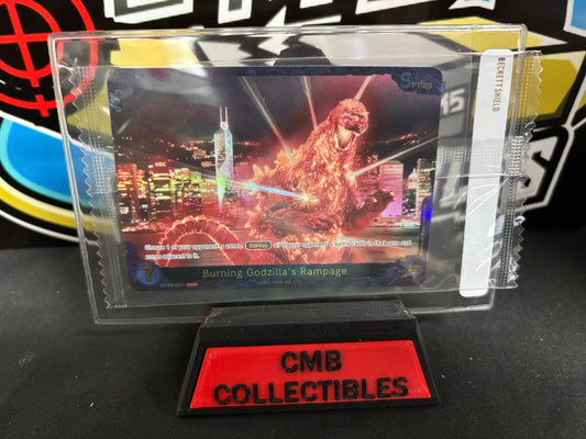 Burning Godzilla's Rampage Godzilla vs. Godzilla Card Game Sealed Promo Card. First Official Release!