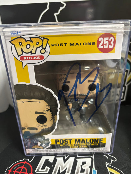 Pop Rocks Post Malone Autographed Funko Pop #253 JSA COA!