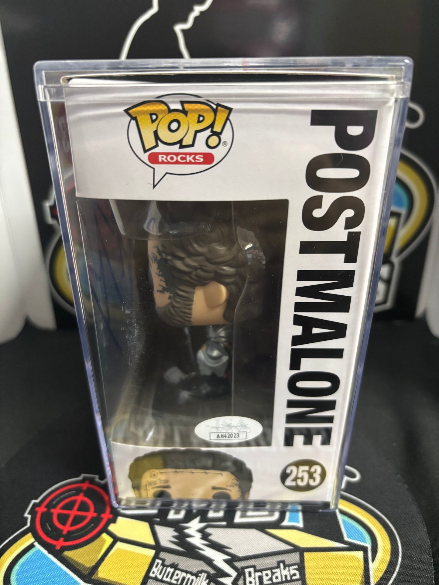 Pop Rocks Post Malone Autographed Funko Pop #253 JSA COA!