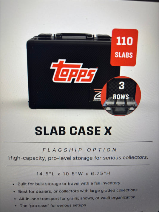Topps Zion Slab X Hard Case. 3 Row. New.