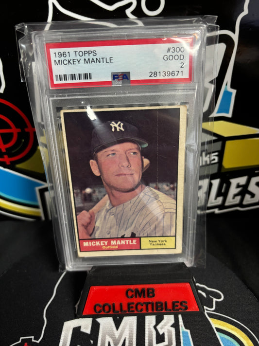 1961 Topps Mickey Mantle #300 PSA 2.