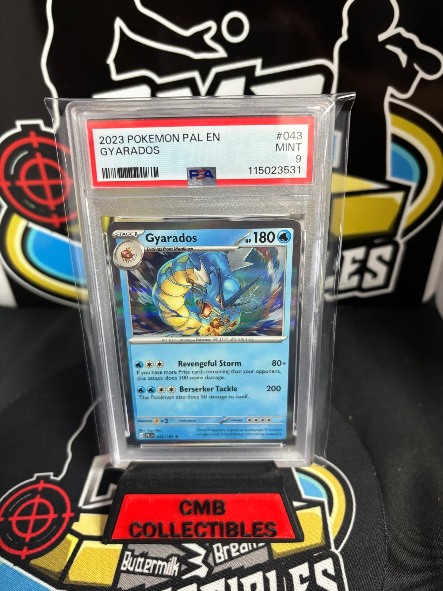 2023 Pokemon Gyarados #043 PSA 9.