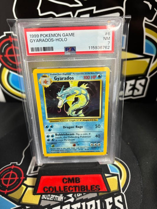 1999 Pokemon Gyarados Holo #6. PSA 7.