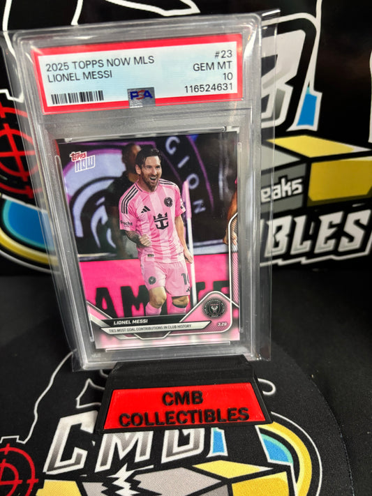 2025 Topps Now MLS Lionel Messi #23 Most Goals in Club! PSA 10!