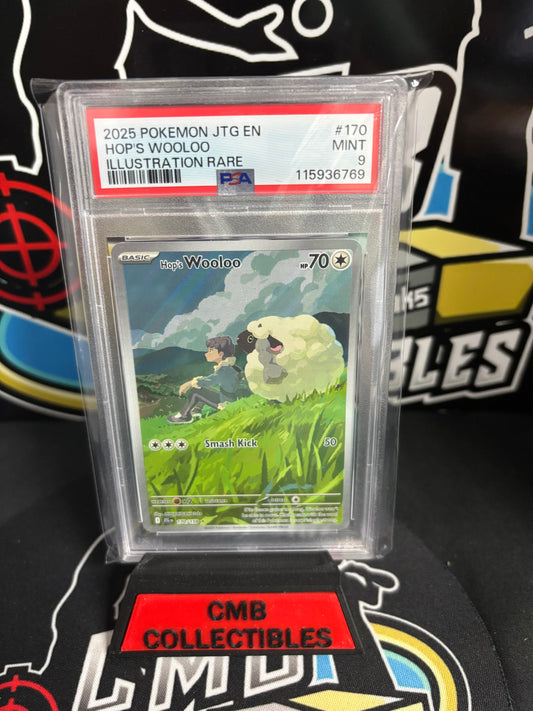 2025 Pokemon Hop's Wooloo Illustration Rare #170 PSA 9!