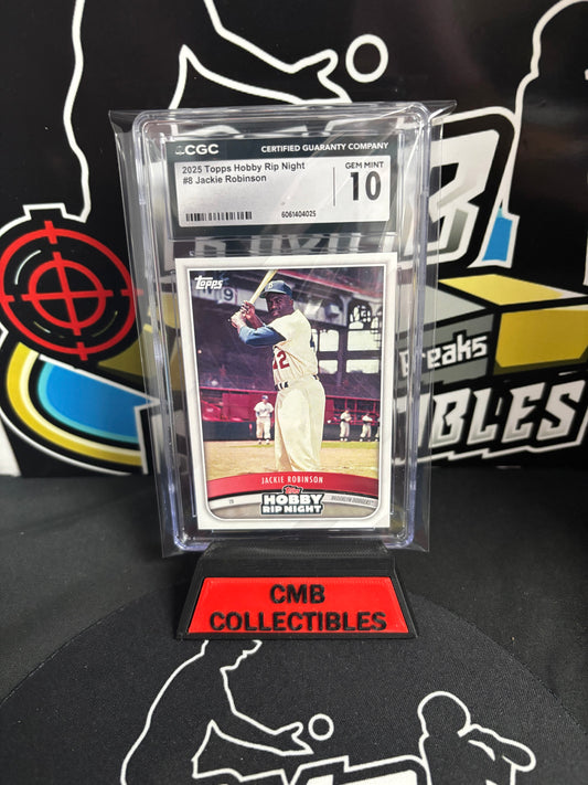 2025 Topps Hobby Rip Night Jackie Robinson #8 CGC 10!