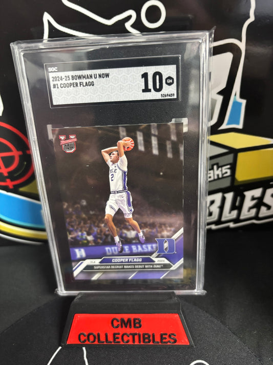 2024-25 Bowman U Now Cooper Flagg #1 Debut SGC 10!