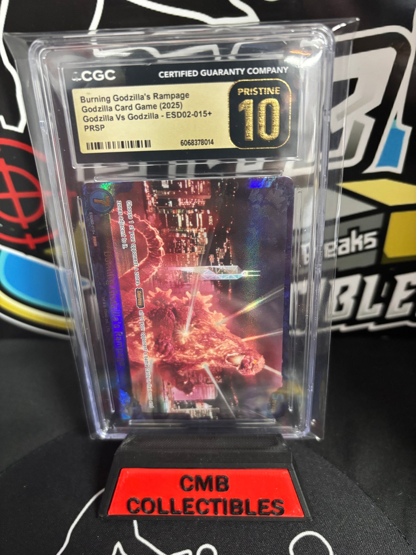 2025 Burning Godzilla's Rampage PRSP Promo! CGC PRISTINE 10!