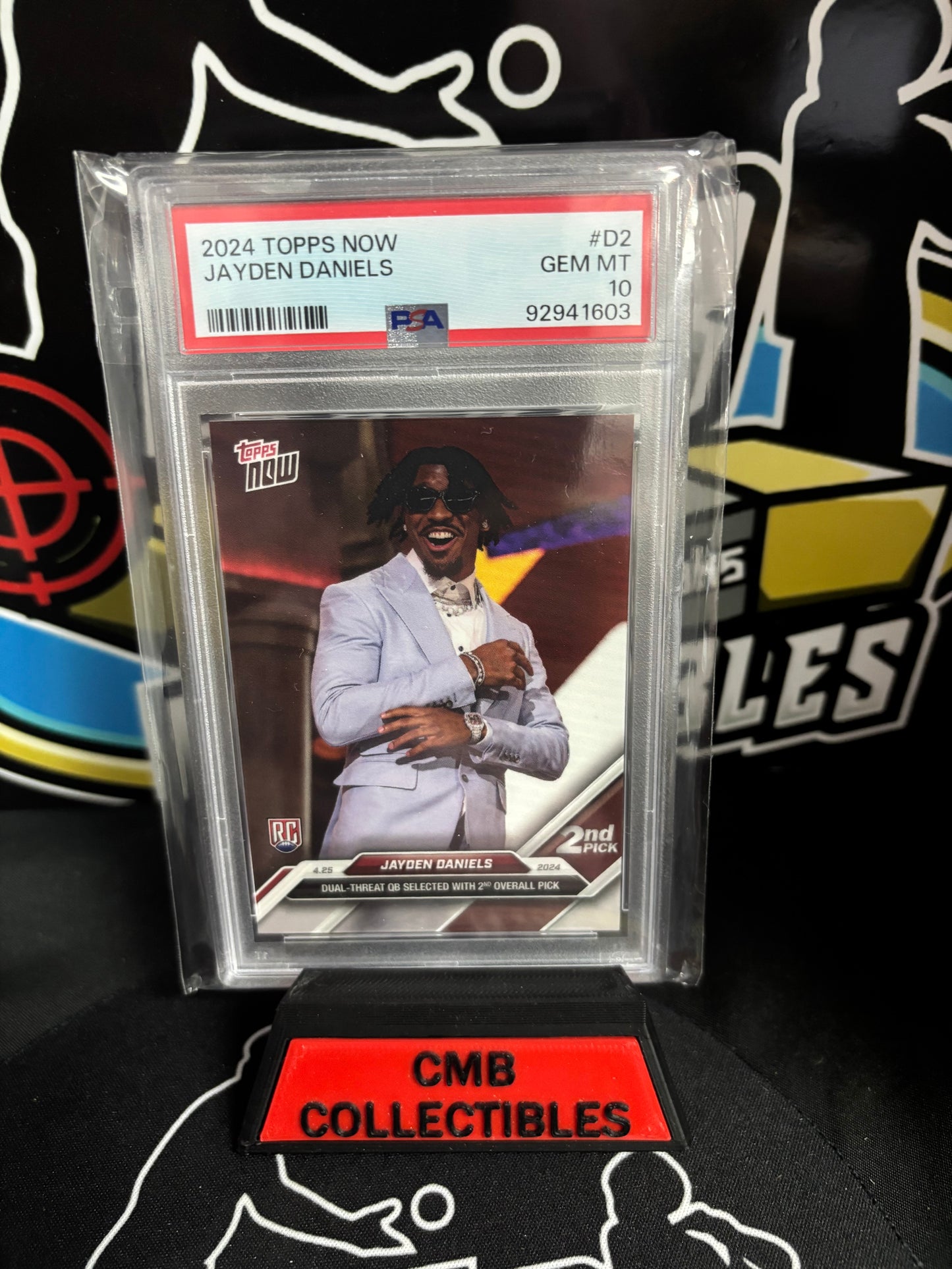 2024 Topps Now Jayden Daniels #D2 RC. PSA 10.