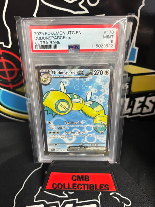 2025 Pokemon Dudunsparce ex #178 UR PSA 9.