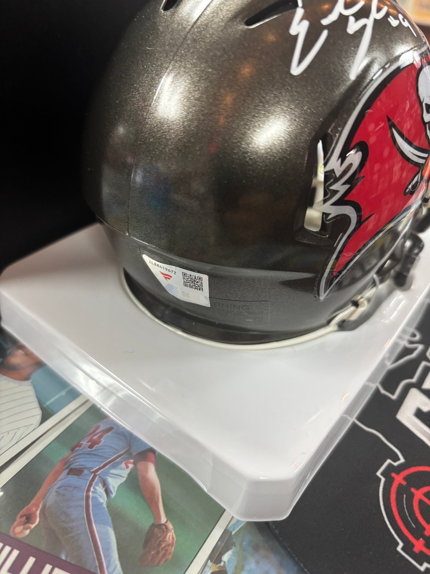 Emeka Egbuka Autographed Tampa Bay Bucs Mini Helmet with COA!