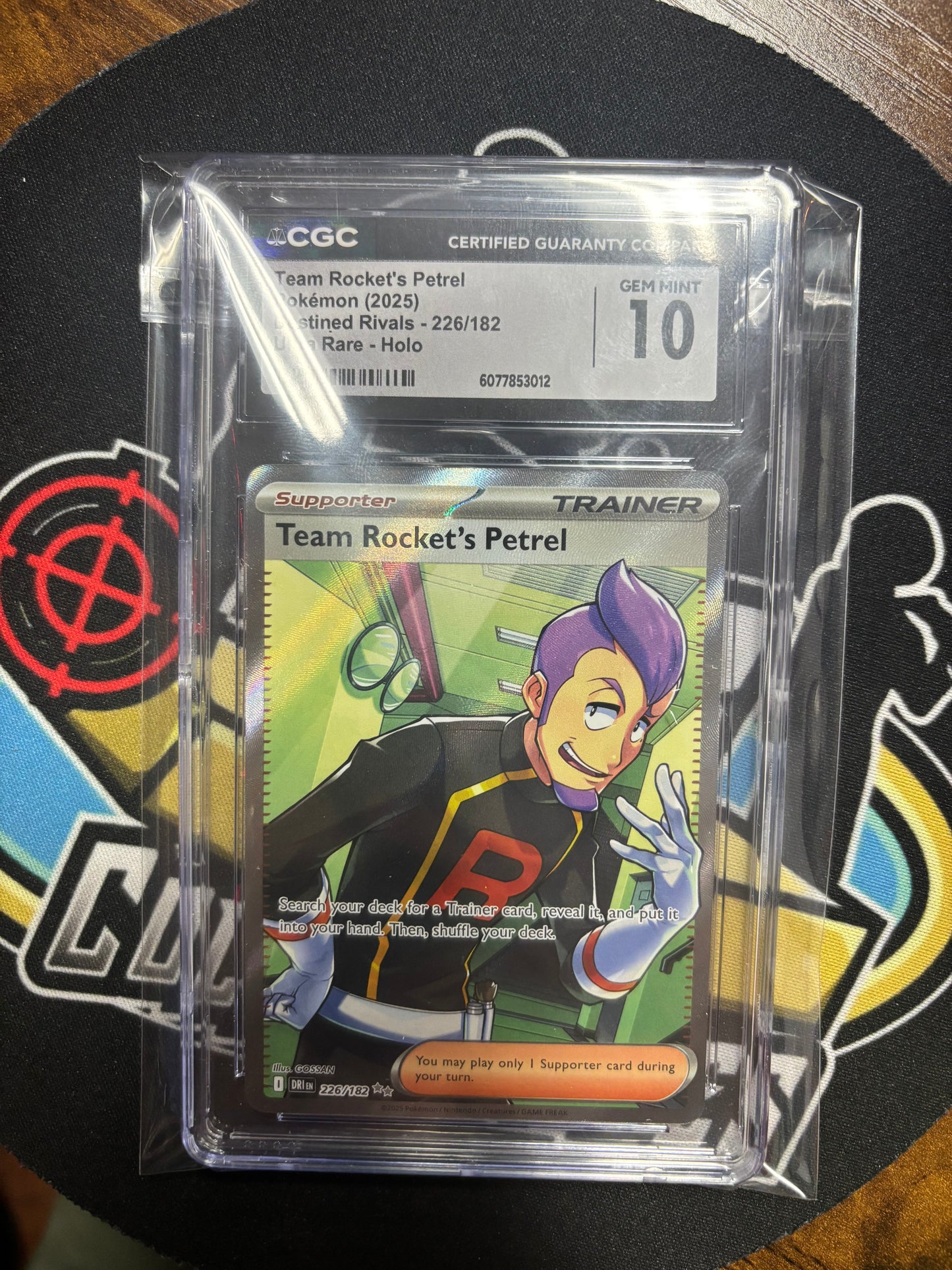 2025 Pokemon Team Rocket's Petrel #226 CGC 10.