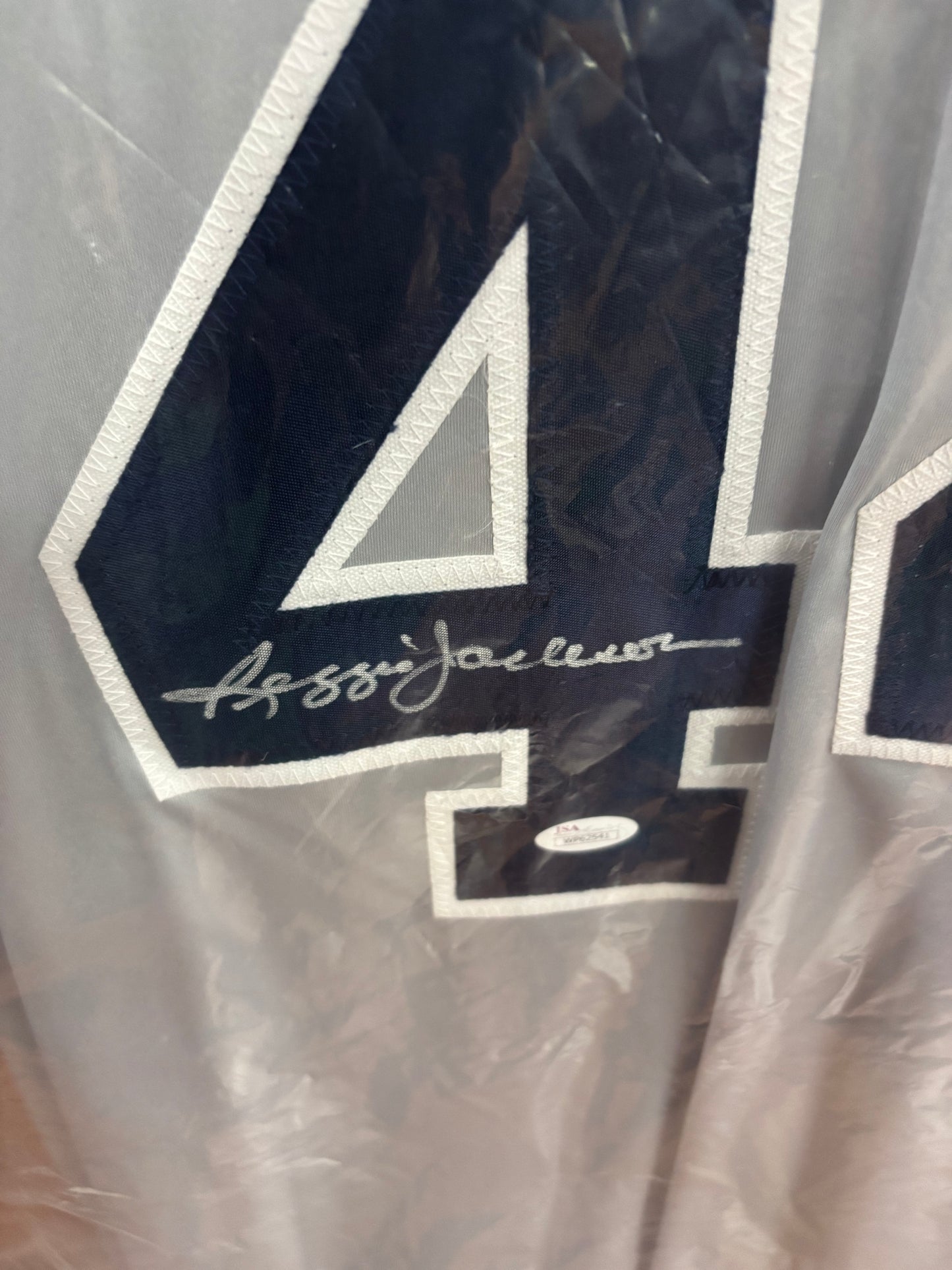 Reggie Jackson New York Yankees Autographed Jersey! JSA COA!
