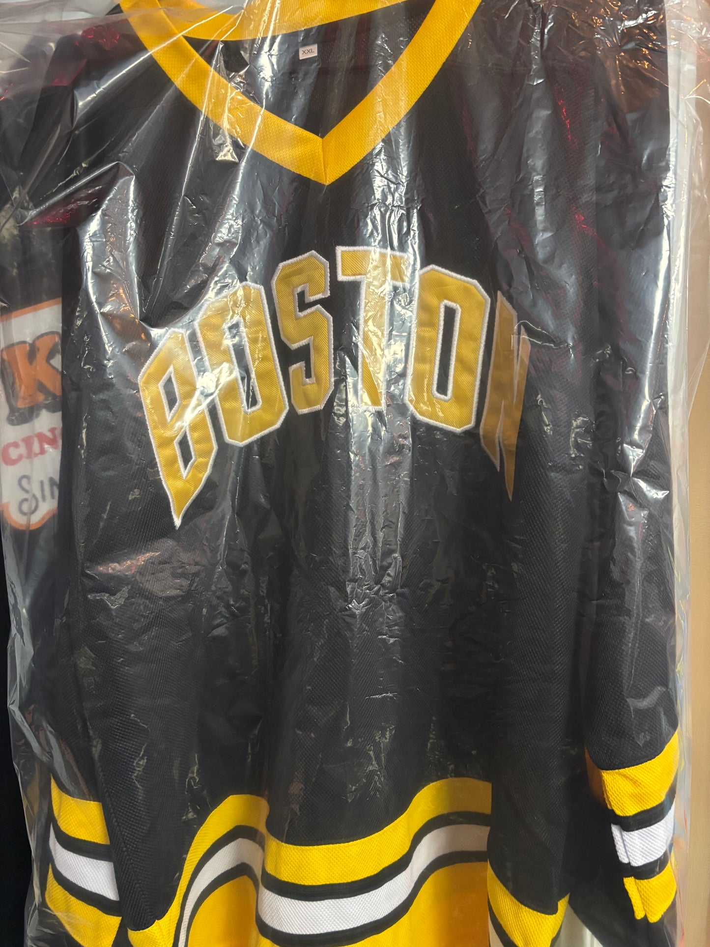 Adam Sandler Happy Gilmore Boston Bruins Autographed Jersey.  JSA COA.