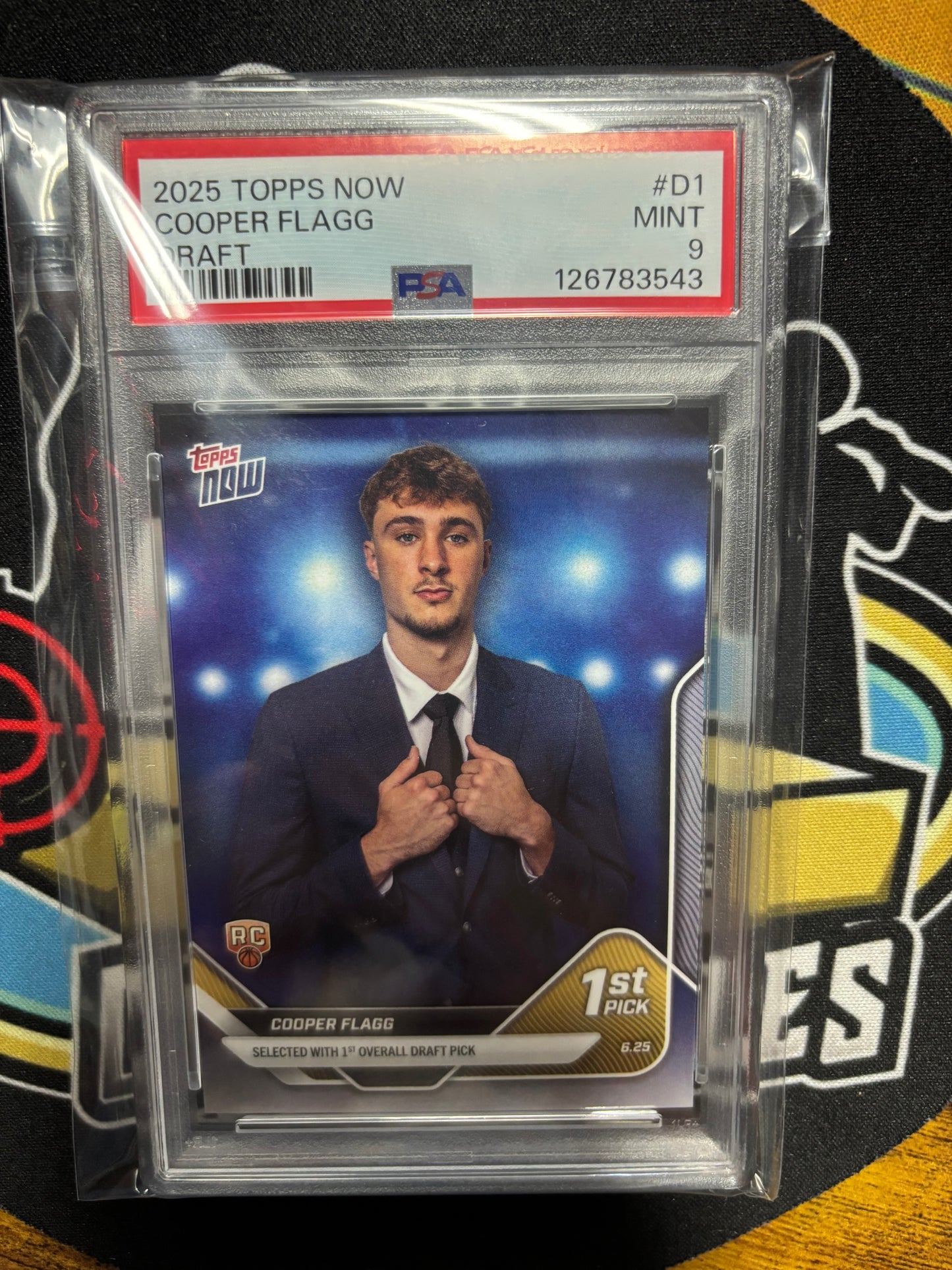 2025 Topps Now Cooper Flagg Draft RC #D1 PSA 9.