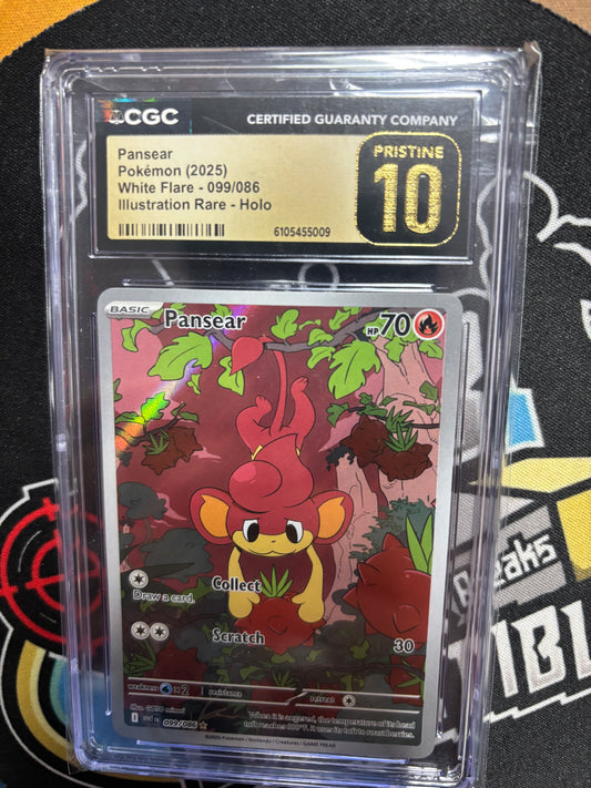 2025 Pokemon Pansear 099/086 CGC Pristine 10