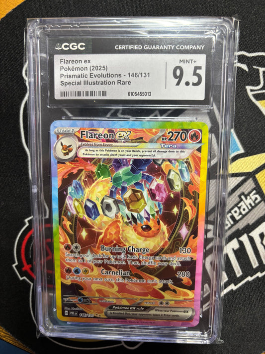 2025 Pokemon Flareon ex SIR 146/131 CGC 9.5.
