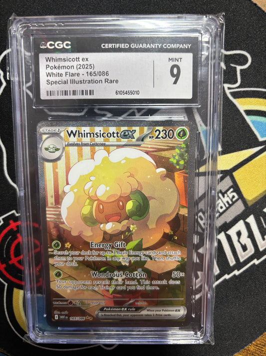 2025 Pokemon Whimiscott ex 165 CGC 9