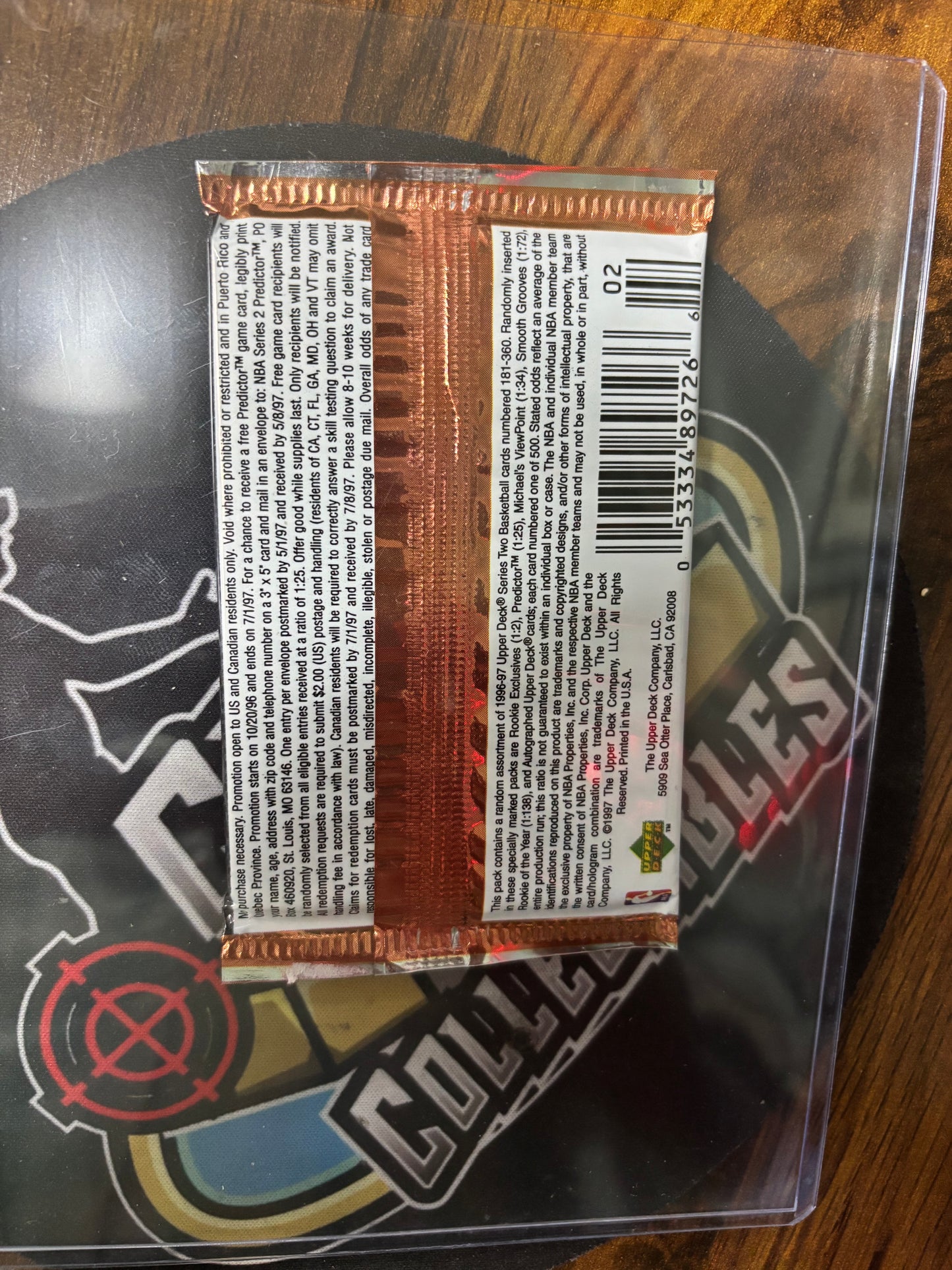 1996-97 Upper Deck Sealed NBA Series 2 Pack.