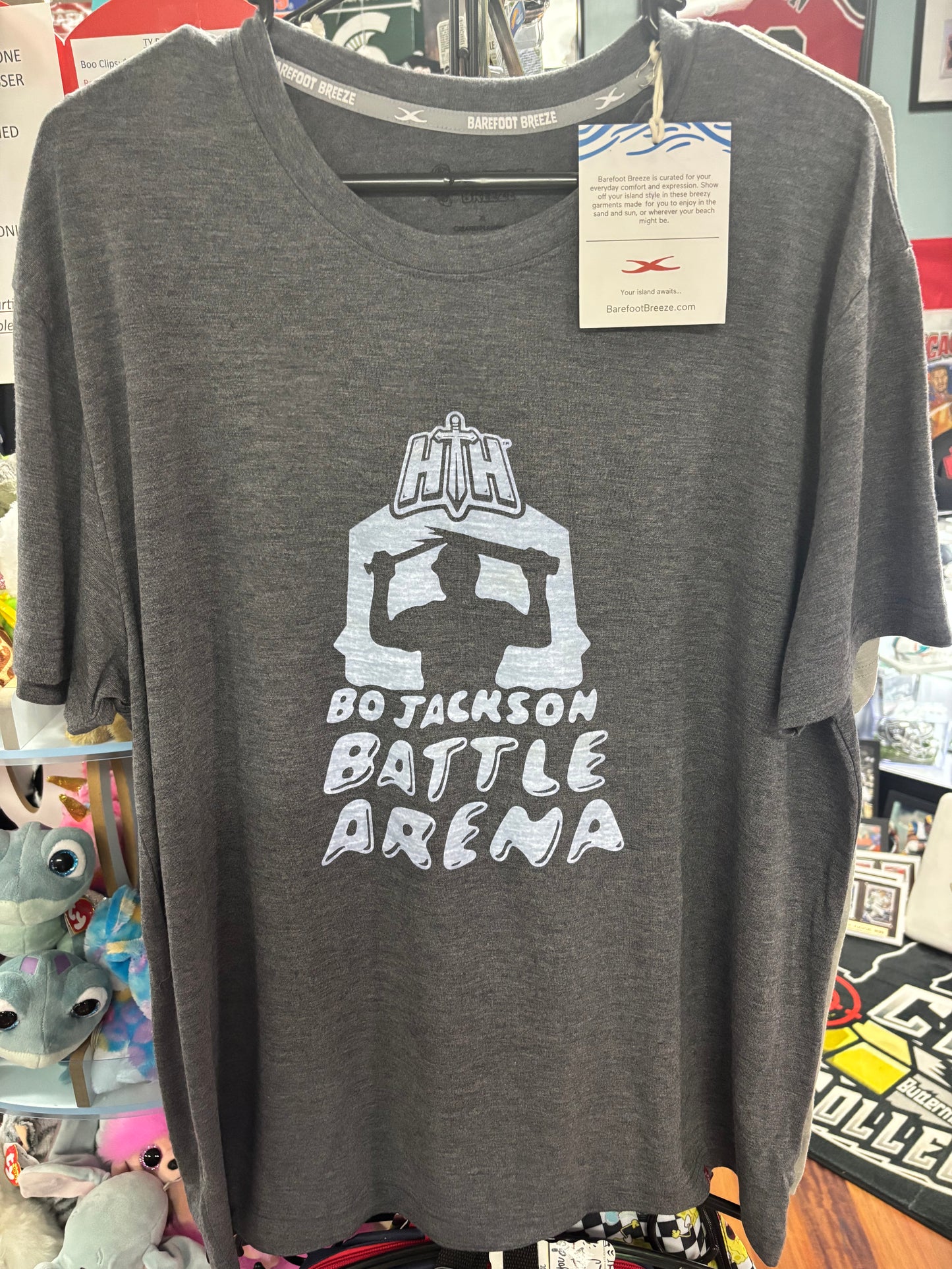Bo Jackson Battle Arena Tshirt. New with tags. Mens XL! Grey.