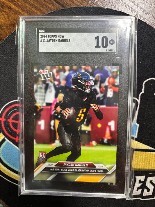 2024 Topps Now Jayden Daniels #11 RC 10.2.24 SCG 10!