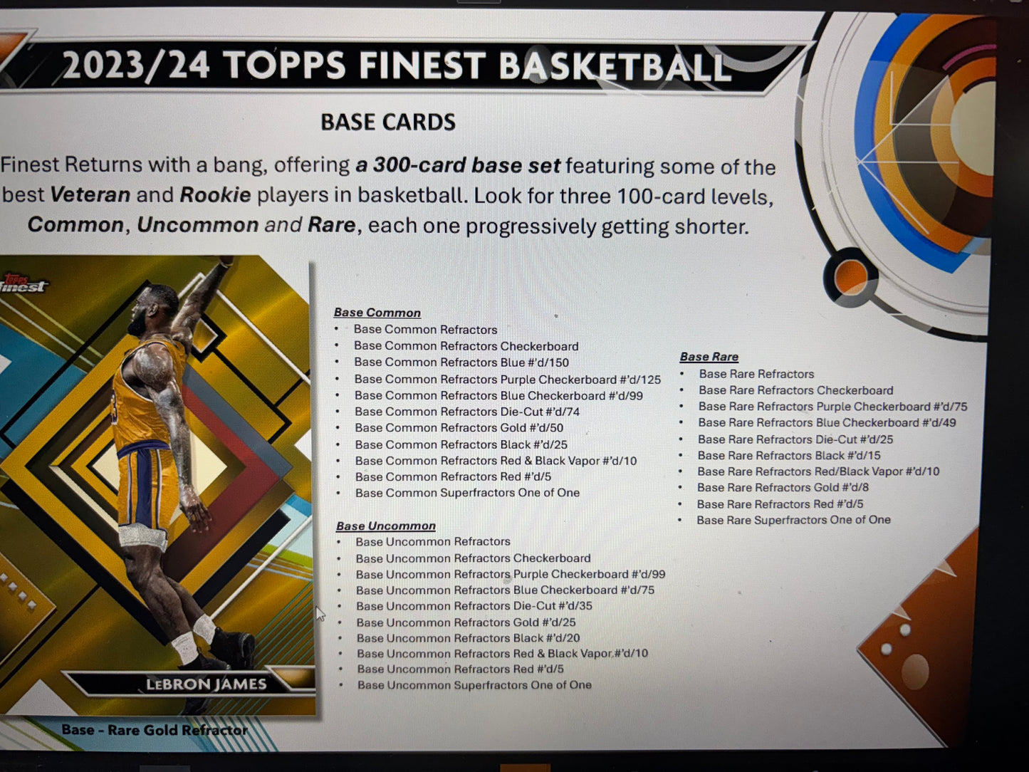 2023-24 Topps Finest NBA Hobby Breaker! 2 Auto's!