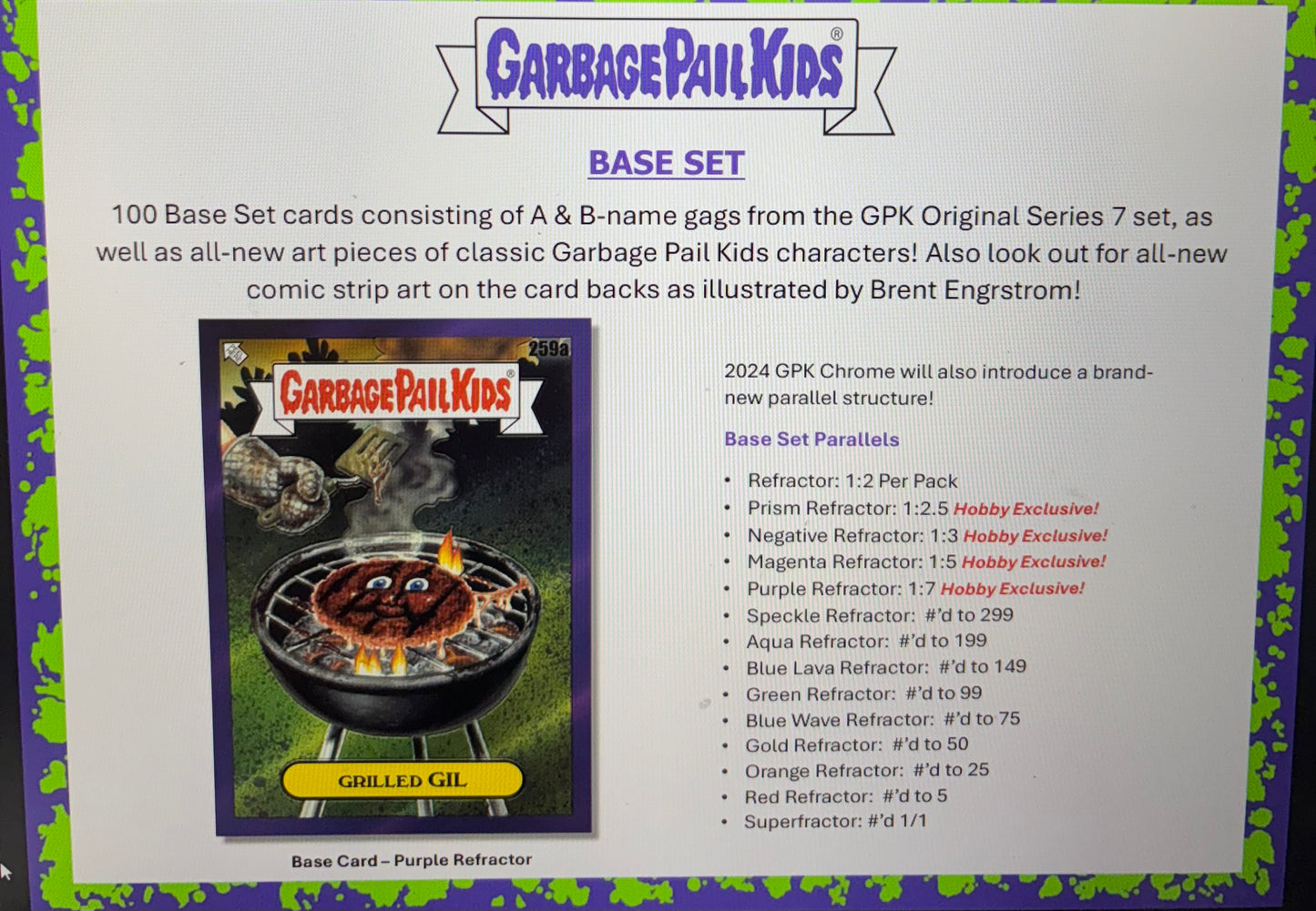 2024 Topps Chrome Garbage Pail Kids Hobby Box! New!