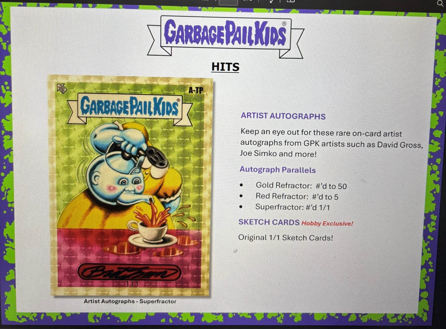 2024 Topps Chrome Garbage Pail Kids Hobby Box! New!