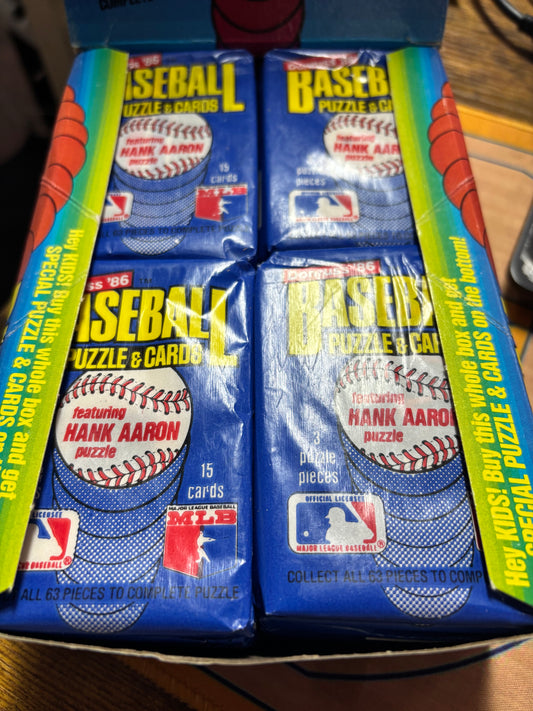 1986 Donruss MLB Sealed wax pack.  New.