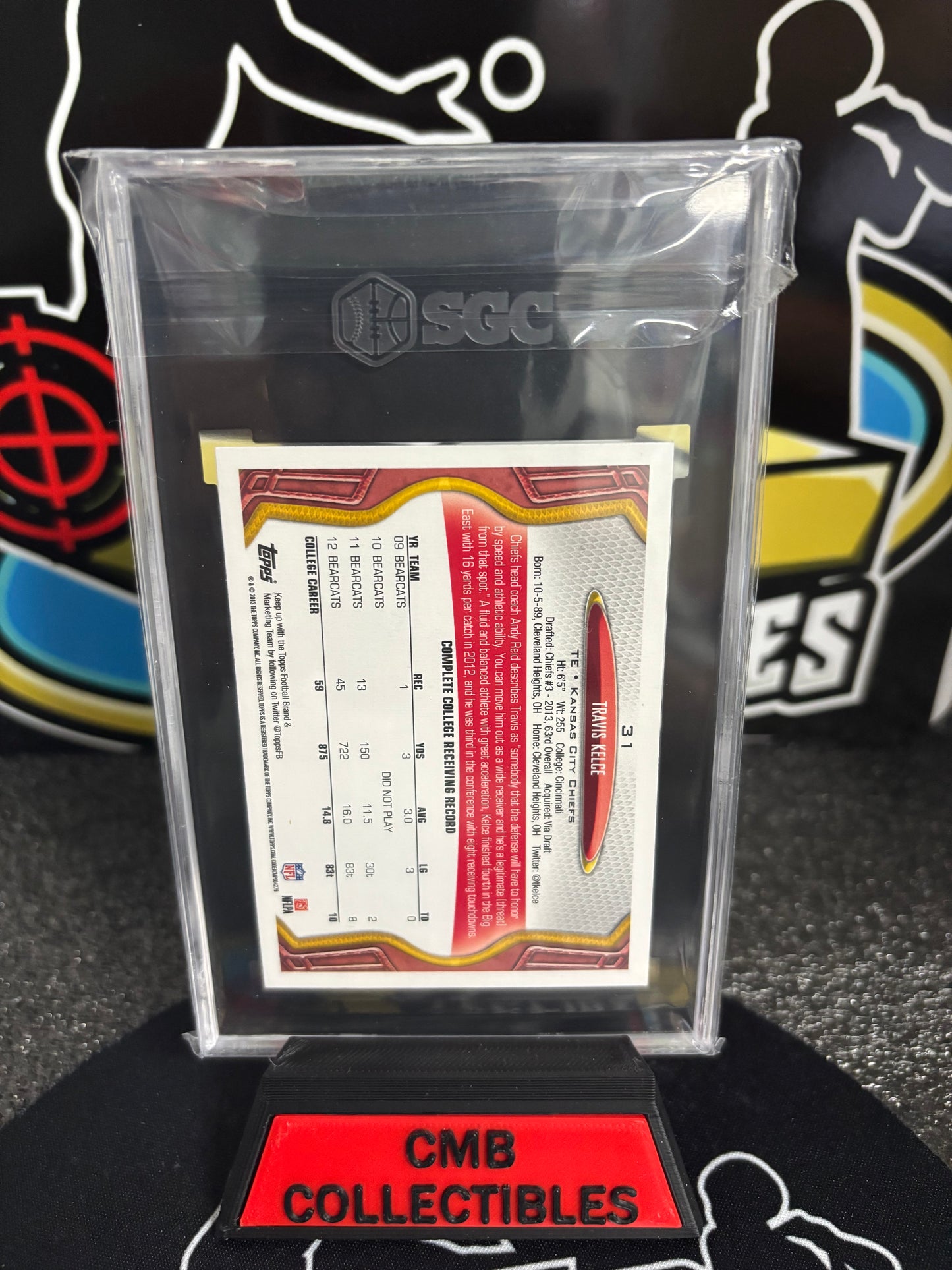 2013 Topps Travis Kelce RC #31 SCG Graded 10!